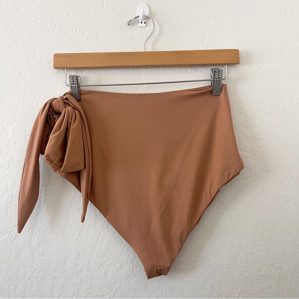 Dippin’ Daisy’s Bottom Piece Tan Side Gather Bow Tie